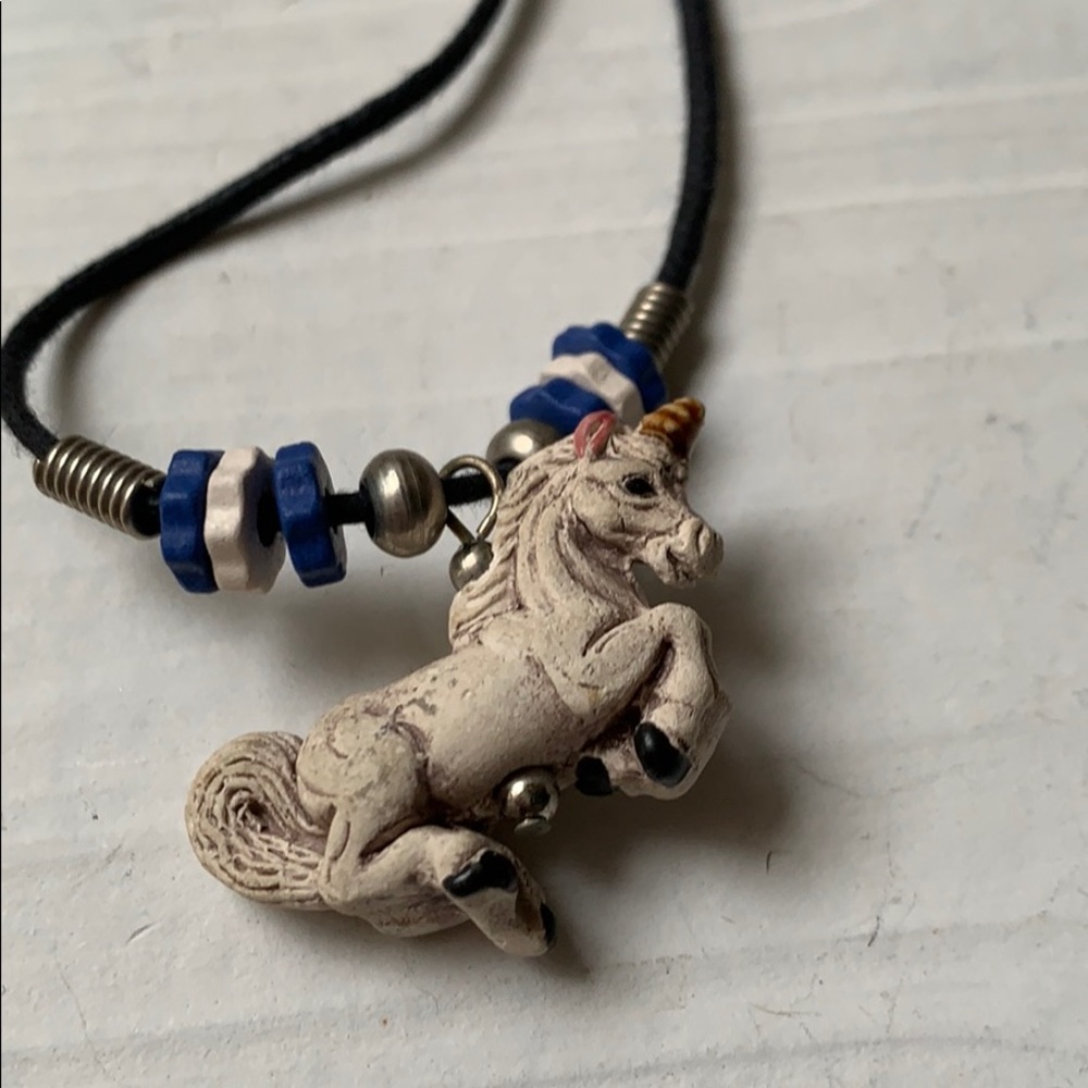 Hand-carved Unicorn Necklace 🦄 ✨